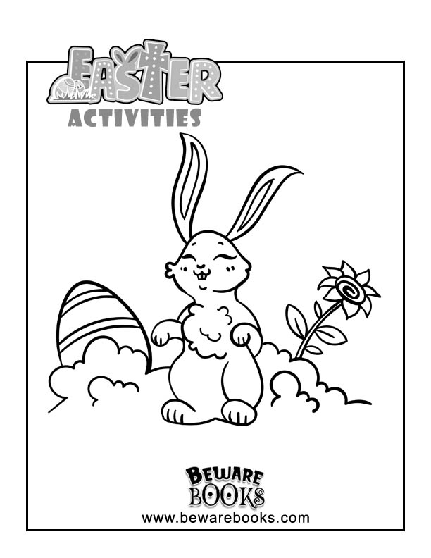 Easter Activity For kids Coloring Page