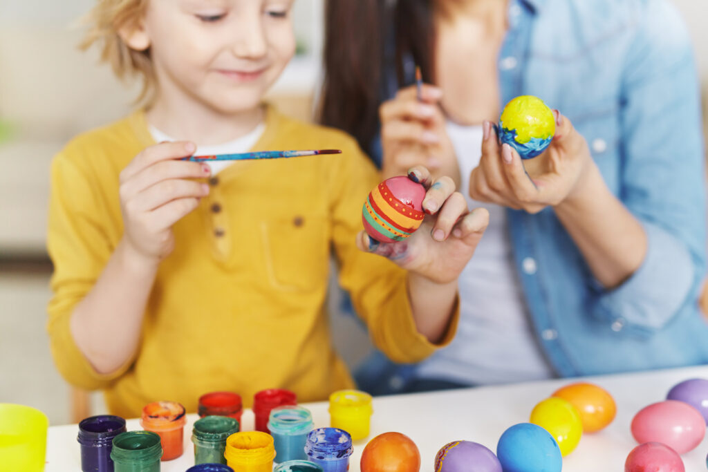 Decorating Easter Egg Activity for children and family
